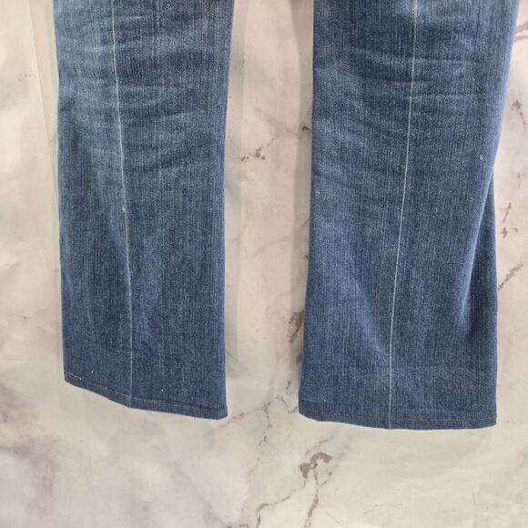 7 For All Mankind Jeans Womens 29 Vintage Y2K Light Wash Mid Rise Boot Denim - Picture 9 of 12